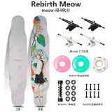 Rebirth Meow 喵板长板新款男女生初学者公路刷街DC平花舞板专业滑板喵长板 喵4 秋分 整板