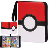 PTCG卡盒宝可梦大师球游戏王卡片桌游卡牌收纳盒豪华超大容量100+ 精灵球9宫格卡册（50张内页）