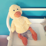 IGNATIUS小羊公仔软萌睡觉抱女孩可爱狐狸毛绒玩具兔子婴儿安抚陪睡布娃娃 鸭子 小号全长24cm