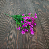 仿真蝴蝶兰花满天星假花塑料花绢花插花舞蹈拍摄客厅装饰花艺 玫红色