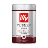 ILLY意利（illy）纯黑咖啡粉（深度烘焙）醇厚浓郁意式咖啡罐装250g