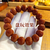 彩荷猴头土豪串京八棱小核桃手串凤羽猴头南瓜桩男女单圈佛珠文玩手链 猴头.土豪串19mm（精选头货）