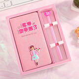 暖橙耀耀笔记本实用伴手礼幼儿园小学班主任送老师的新年小礼物小礼品男女 老师辛苦了（粉色）