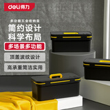 得力（deli）家居工具箱颜值塑料收纳箱多功能维修五金收纳盒19英寸 DL432819