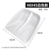 欧帝斯塑料铲子加厚钢化塑料掀锹家用加宽粮食铲加长雪铲子1.2m木杆 特大号白色塑料锨【长48宽45cm】