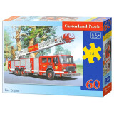 Castorland巧思进口儿童拼图60片智力玩具男孩女孩礼品幼儿园 5-6岁 消防车06595