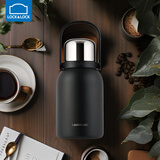 乐扣乐扣（LOCK&LOCK）大容量保温杯女士分享带盖水杯壶户外双饮杯高颜值 黑色 1000ml