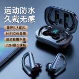 金飞迅【运动专业款】蓝牙耳机挂耳式 运动耳机 跑步骑行防水无线主动降噪超长续航安卓通用 【顶配版】HIFI音质+智能数显