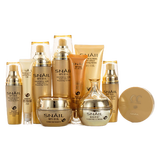 雅格伊思韩国黄金蜗牛护肤品套装女红参原液蜗牛补水保湿化妆品套装礼盒 蜗牛九件套气垫款