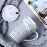 源恒协家用咖啡水杯北欧陶瓷马克杯带盖个性潮流办公室创意杯子女