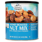 SAVANNA美国进口萨王纳蜂蜜混和坚果罐装炭烤休果干休闲零食坚果礼盒 萨王纳蓝罐850g