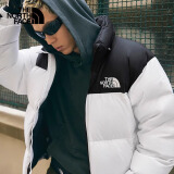 北面（The North Face）1996Nuptse高蓬鹅绒羽绒服ICON潮牌情侣款经典美版尺码|3C8D LA9/雪峰白 XS /165（建议90斤-110斤））