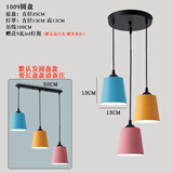 蓬伟餐厅吊灯三头个性工业风吧台卧室餐厅灯简约现代过道餐吊灯具 1009圆盘三头款