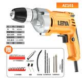 雷亚（Leiya）雷亚小型10手电钻调速正反转多功能家用电钻手枪钻平钻无冲击微型 自锁夹头手电钻（双齿轮2级减速