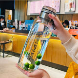 江喜居500ml茶水分离玻璃杯 大容量男士便携水杯车载办公室泡茶杯 不锈钢茶隔+防烫杯套 1000ml 1只