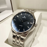 依波（EBOHR）手表男士腕表全自动机械女士时尚镂空24小时日历情侣情人节礼物 【精艺系列】黑盘钢带 男款