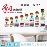 欧仕图（OUSHITU） 励志墙贴自粘 励志墙壁装饰贴画学生幼儿园学校班级文化墙贴纸 学习阶梯