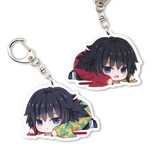 同跃鬼灭之刃挂件双面夹层动漫双面吊坠动漫周边摆动漫礼品 富冈义勇双面款 6cm双面夹层