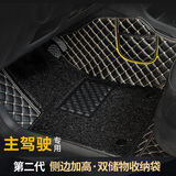 车丽友汽车脚垫主驾驶单片单独正驾驶司机位专用丝圈全大包围耐磨易清洗 【侧边加高】黑米+黑色丝圈 主驾驶脚垫【四种款式可选】