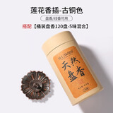 盘香炉家用室内檀香炉沉香底座香座香托盘香架线香插香薰炉线香炉 三宝+【盘香120盘-5味混合】