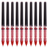 晨光（M&G） 文具中性笔KINO直液式走珠笔速干学生水笔黑色0.5针管尖考试签字笔ARPM1701 配套笔芯 红色10支（8001）