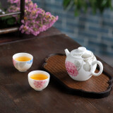 千红窑陶瓷泡茶功夫茶具整套茶具礼品盒带过滤家用手绘醴陵釉下五彩