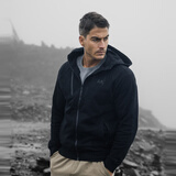 AKSERIES AK男装使徒行者连帽卫衣男士拉链开衫合体版易穿搭纯色1905013 黑色 L