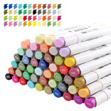 宝克（BAOKE）MP2913-48酒精油性双头马克笔套装学生手绘漫画设计绘画彩笔画笔记号笔48色水彩笔美育