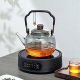 金镶玉煮茶套装电陶炉玻璃煮茶壶器家用全自动围炉煮茶 叶落惊秋