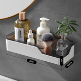 双庆（ShuangQing）浴室置物架免打孔放沐浴露壁挂洗漱用品整理收纳架卫生间墙角架 高颜值置物架