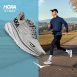 HOKA ONE ONE【李现同款】男款冬季克利夫顿9跑步鞋CLIFTON 9 C9缓震轻量透气 雾灰/黑色-宽版 41