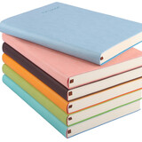 如晨（RUCHEN） 416页笔记本子A4B5A5大号加厚商务记事本记录本超厚软皮面本大学生简约定制 蓝色 A4