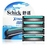 舒适（Schick）超锋3剃须刀刮胡刀xtreme3手动男士3层刀片刀头刀架学生 4刀头(无刀架)