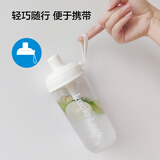 乐扣乐扣（LOCK&LOCK）奶茶杯 可360°摇摆吸管杯可爱颜值便携提手水杯女果汁牛奶咖啡杯 ABF792WHT白色700ml