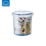 乐扣乐扣塑料保鲜盒饭盒微波炉碗分隔密封盒便当储物盒餐盒水果保鲜盒 圆形【1400ml】