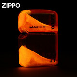 ZIPPO打火机夜光流沙套壳机 zp芝宝煤油防风网红款情人节生日520礼物男 赤丘熔火【礼盒+礼袋】