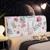 床头罩全包软包床靠背罩ins北欧风格简约现代可拆洗床头套罩 小迷兔 70*180（适合1.8米床头 通用型）