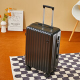 袋鼠（KANGAROO）子母箱行李箱高颜值女小型轻便旅行箱拉杆箱拉杆箱男生密码登机箱 气质黑（916潮流款） 20英寸 （可上飞机免托运）