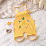小爱星 肚兜婴儿宝宝连腿护肚子防着凉纯棉护肚五毒端午节夏薄 黄肚兜【连腿五毒黄】 大号【建议6-15月】
