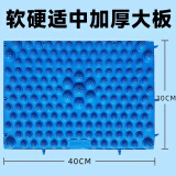 SPXINE足底按摩脚垫指压板成人趾压板通经络儿童感统训练软硅胶踩板超痛 天空蓝【40*30cm】加厚（现货）