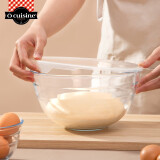 Ocuisine法国进口耐热玻璃碗微波炉烤箱钢化玻璃汤碗餐具和面盆泡面沙拉碗 17cm(1L)玻璃碗