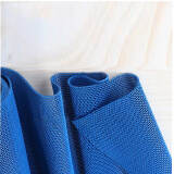 酌秀塑料地垫厨房卫生间淋浴室防滑垫子网眼镂空脚垫隔水家用防水垫 蓝色普通款3.5mm 0.9米宽 1米长的