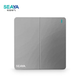 希崖无线开关 遥控开关免布线无线面板220v智能双开双控随意贴