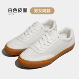 Rockfish复古德训鞋女2025年秋季运动板鞋原版平底女鞋休闲单鞋女款 白色皮面 40