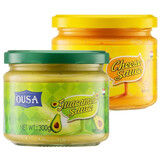 欧萨荷兰进口 墨西哥风味奶酪酱芝士酱 牛油果酱西餐意面汉堡酱面包酱 切达奶酪酱+牛油果调味酱