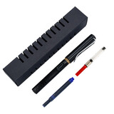 LAMY 德国原装进口LAMY凌美钢笔 吸墨器狩猎者 礼盒装商务 学生 狩猎者亮黑色龙骨盒套装-F笔尖(含吸墨器)