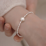 PWLS925银珍珠碎银几两手链女手饰配饰小众设计学生百搭送女生礼物 碎银几两珍珠手链