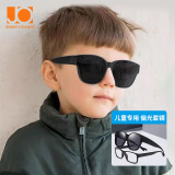 Jimmy Orange太阳眼镜儿童款潮夹片套镜防晒小孩专用偏光墨镜宝宝  黑色