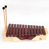 Orff奥尔夫打击乐器木琴专业箱式高中低红木钟琴早教教具 红木高音