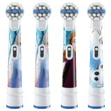 欧乐B（Oral-B） 儿童电动牙刷头适用欧乐b儿童款 DB4510K, D10, D12D100 冰雪奇缘*4支装（儿童牙刷通用）